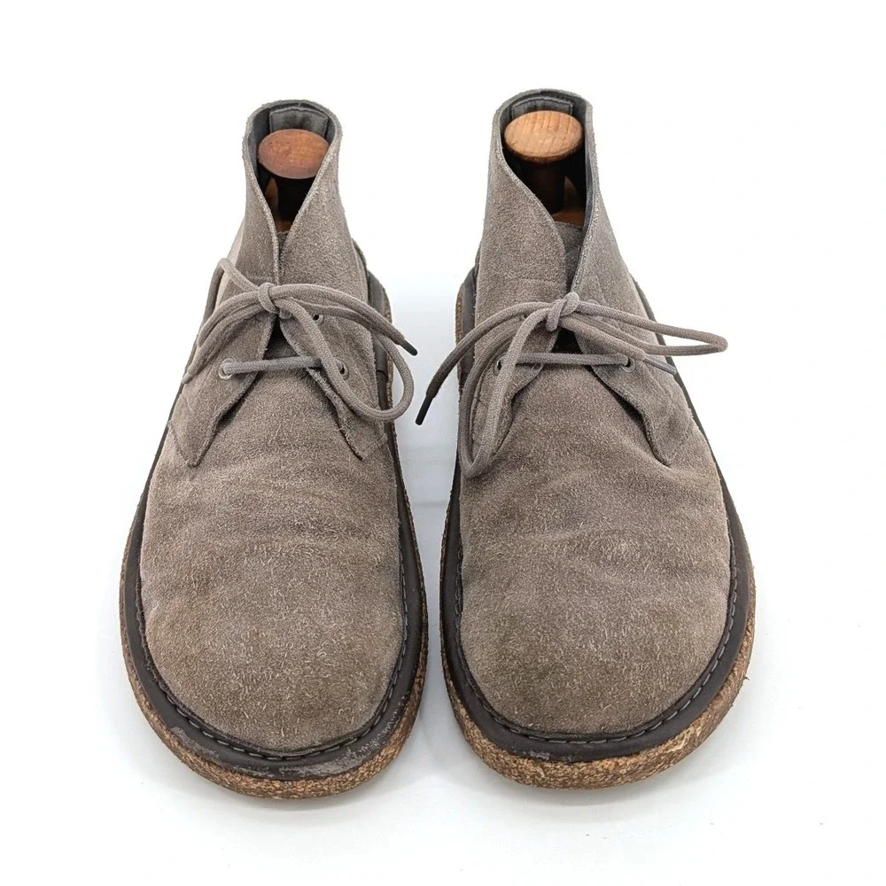 Birkenstock Dundee Suede Chukka Boots Taupe Cork Midsole Desert Men Size‎ 43